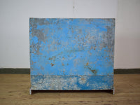 Vintage Worn Painted Rustic Cupboard Cabinet