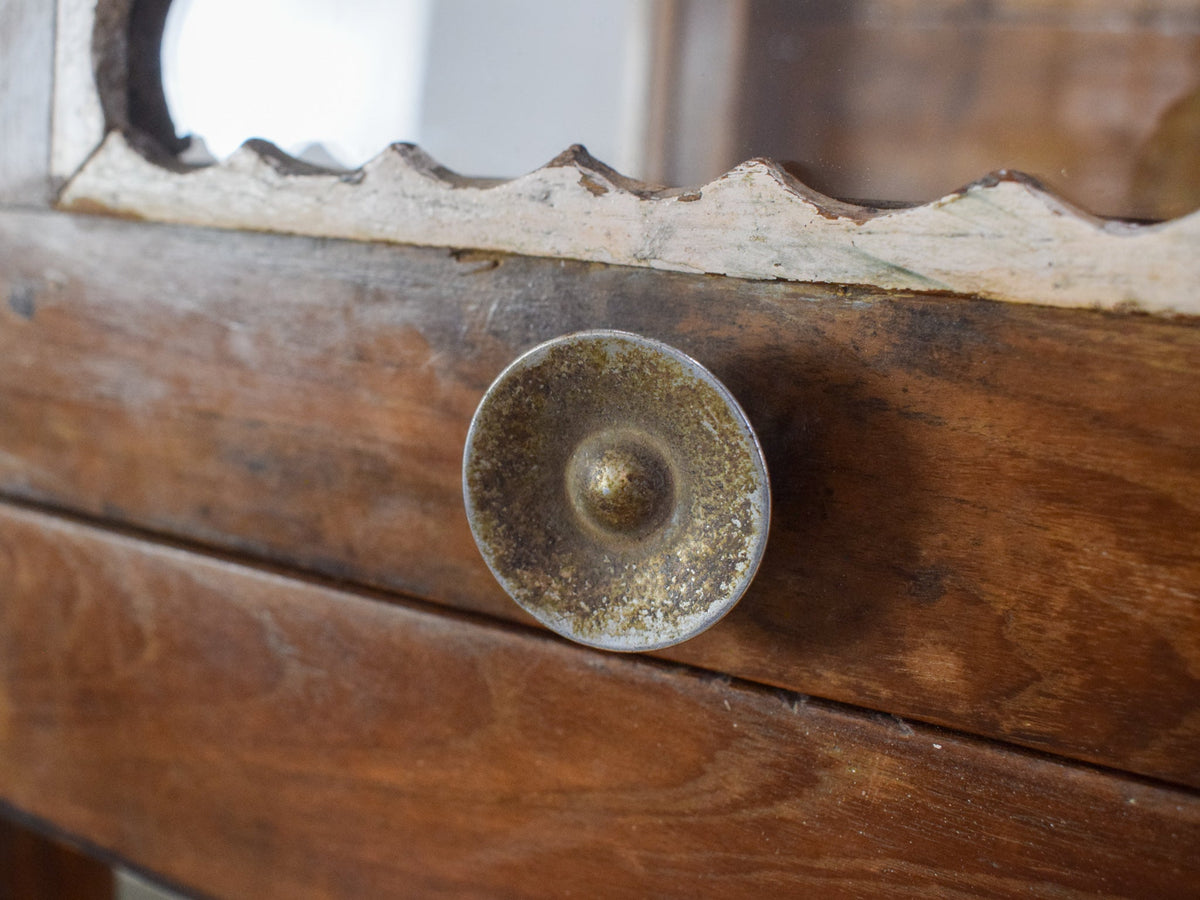 Vintage Indian Cupboard Cabinet With Reverse Glass Paintings