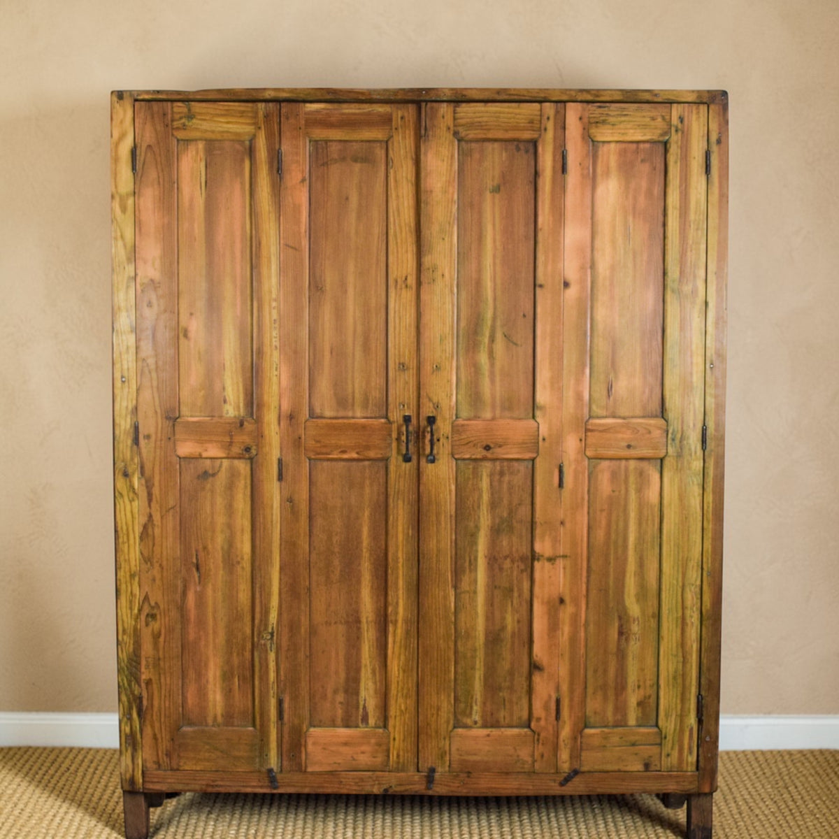 Large Vintage Pine Cupboard Cabinet