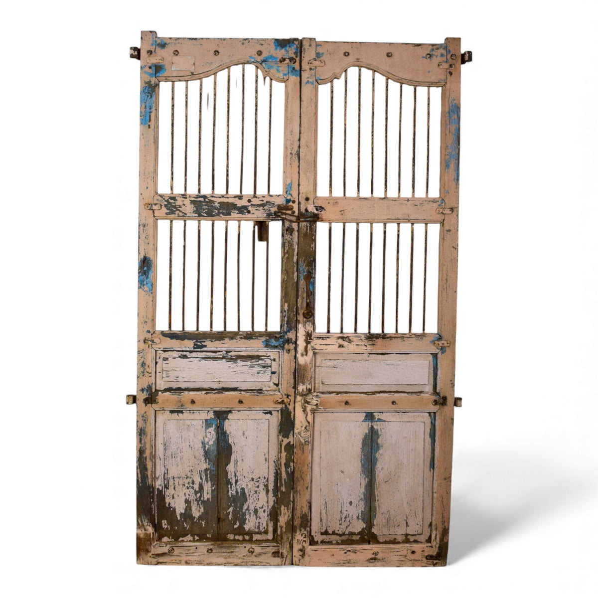 Pair of Antique Vintage Indian Doors Shutters