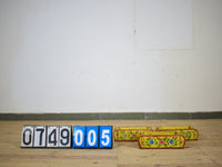 Vintage Indian Hand Painted Wooden Brick Mould Box