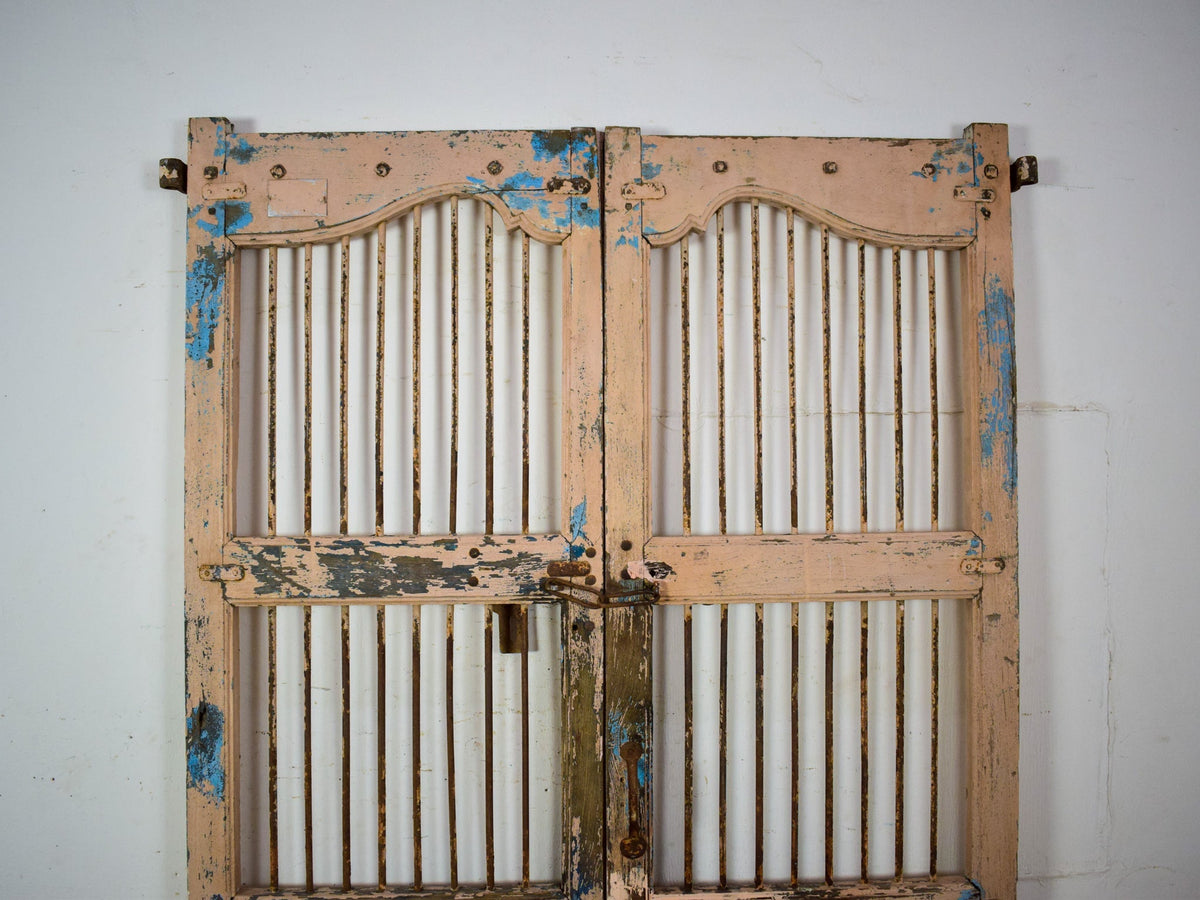 Pair of Antique Vintage Indian Doors Shutters
