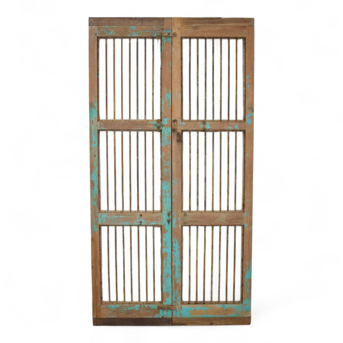 Pair of Antique Vintage Indian Doors Shutters