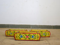 Vintage Indian Hand Painted Wooden Brick Mould Box