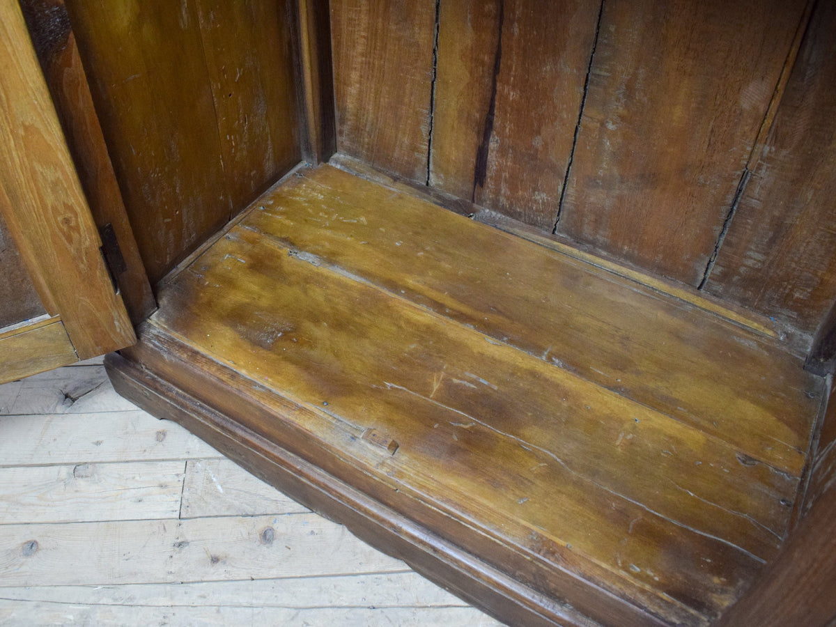 Vintage Indian Cupboard Cabinet With Reverse Glass Paintings