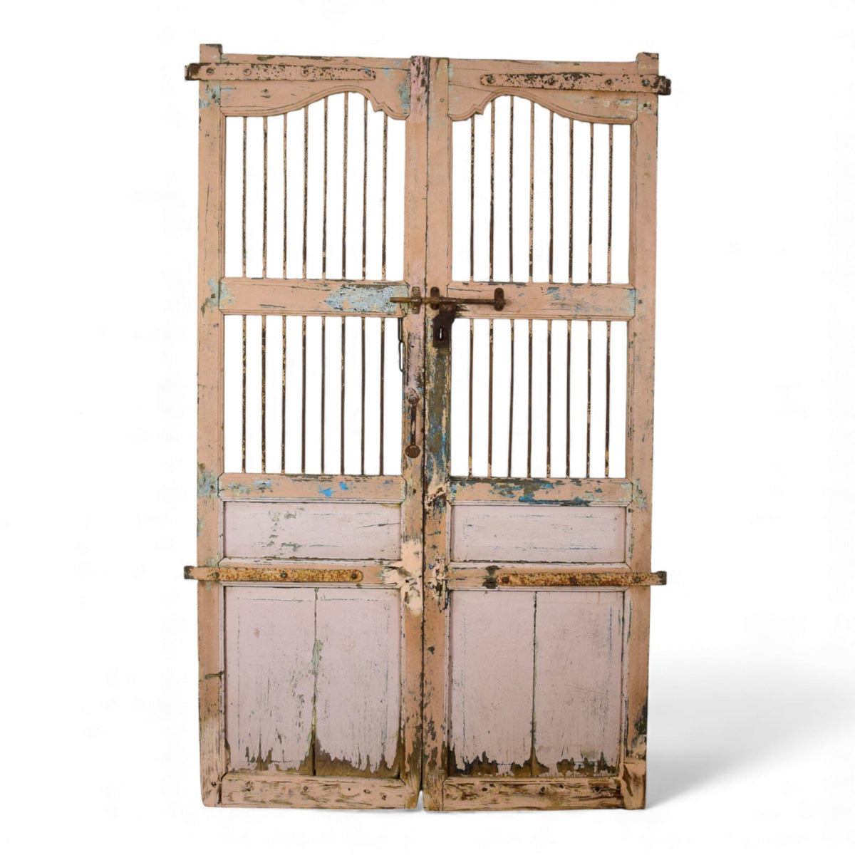 Pair of Antique Vintage Indian Doors Shutters