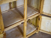 Vintage Rustic Bleached Wood Cupboard Cabinet Storage