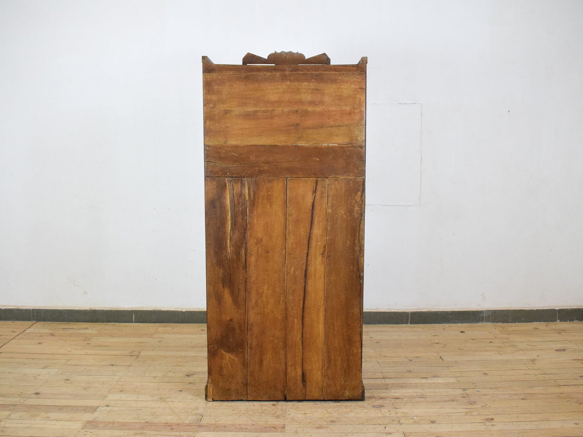 Vintage Indian Cupboard Cabinet With Reverse Glass Paintings