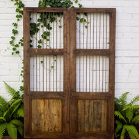 Pair of Antique Vintage Indian Doors Shutters