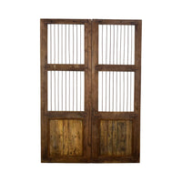 Pair of Antique Vintage Indian Doors Shutters