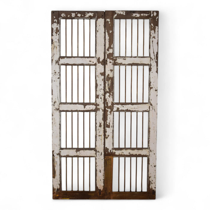 Pair of Antique Vintage Indian Doors Shutters