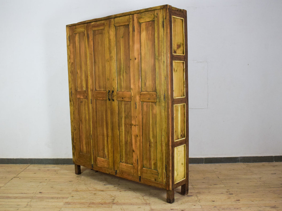 Large Vintage Pine Cupboard Cabinet