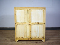 Vintage Rustic Bleached Wood Cupboard Cabinet Storage