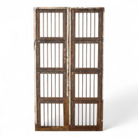Pair of Antique Vintage Indian Doors Shutters