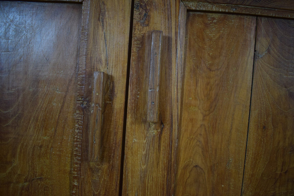 Vintage Wooden Rustic Cupboard Cabinet