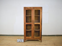 Vintage Rustic Wooden Housekeepers Cupboard Cabinet
