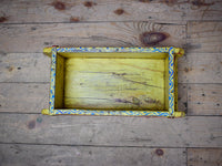 Vintage Indian Hand Painted Wooden Brick Mould Box