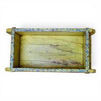 Vintage Indian Hand Painted Wooden Brick Mould Box