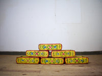 Vintage Indian Hand Painted Wooden Brick Mould Box