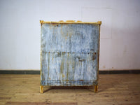 Vintage Rustic Bleached Wood Cupboard Cabinet Storage