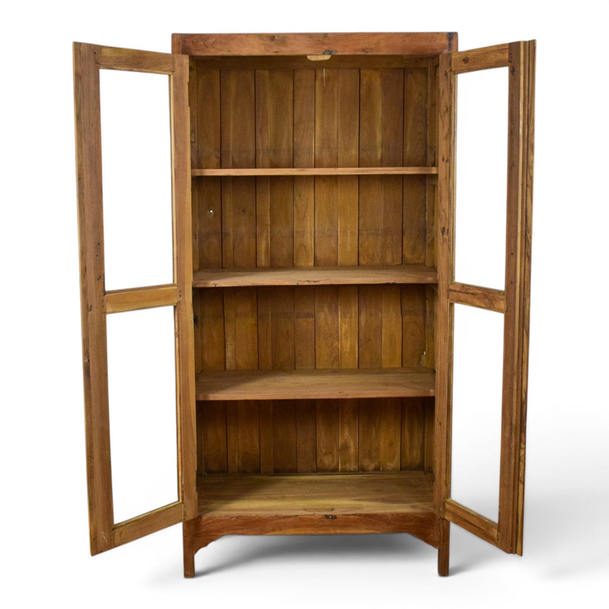 Vintage Rustic Wooden Housekeepers Cupboard Cabinet