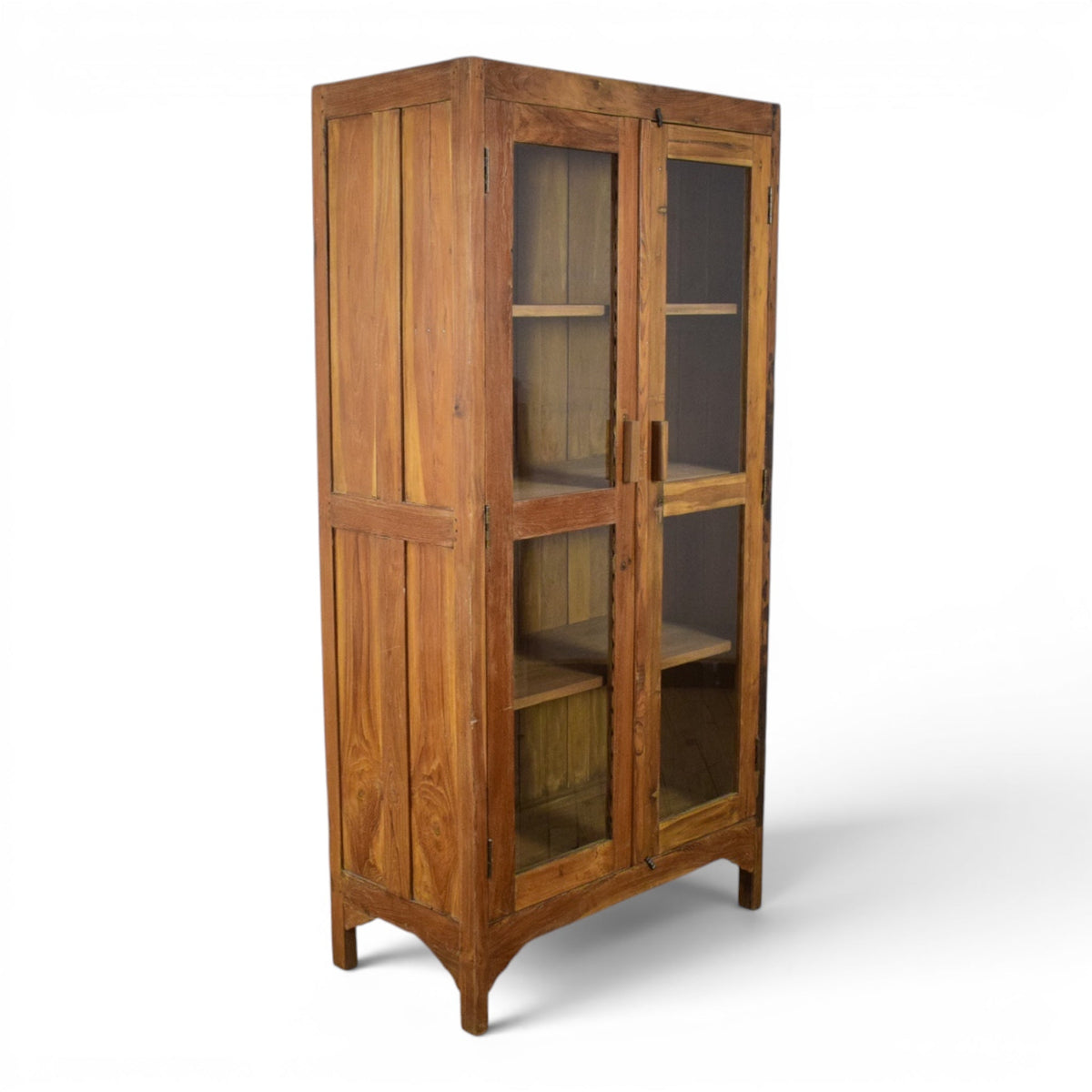 Vintage Rustic Wooden Housekeepers Cupboard Cabinet