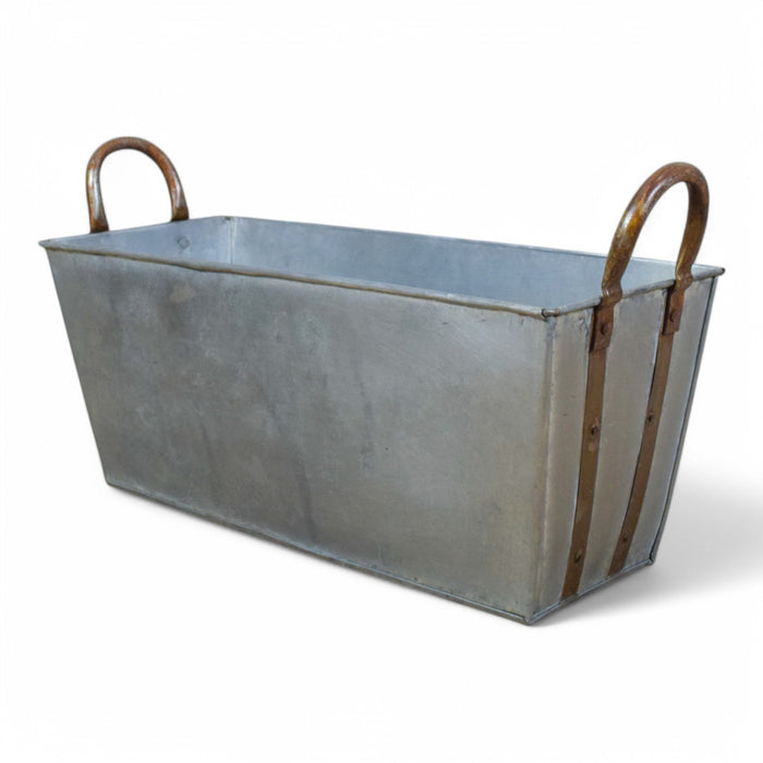 MILLWARDS® Handmade Vintage Style Galvanised Window Box Planter  - 50 cm