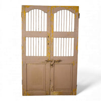 Pair of Antique Vintage Indian Doors Shutters