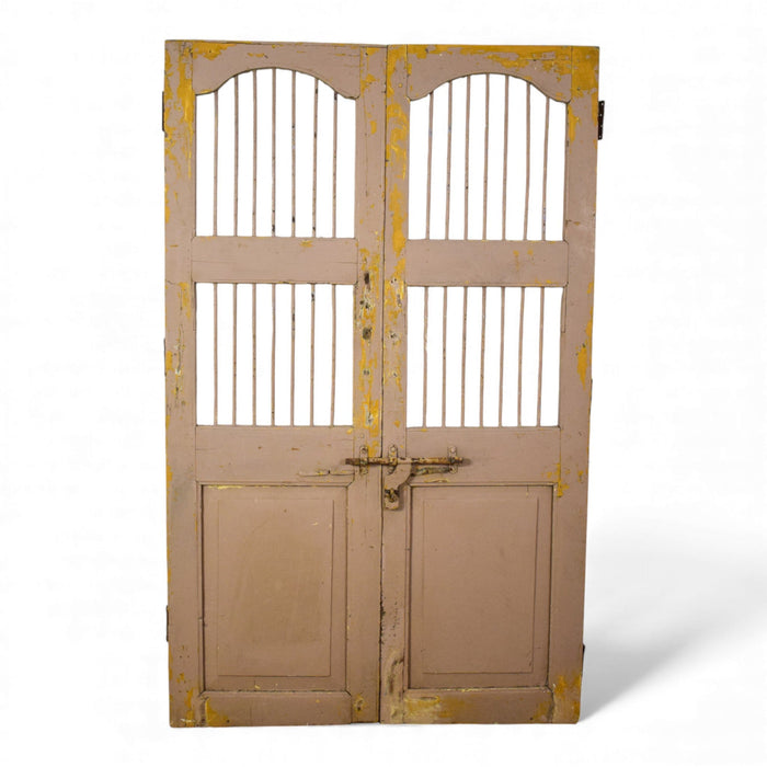 Pair of Antique Vintage Indian Doors Shutters