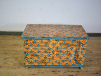 Hand Painted Vintage Chest Trunk Box Coffee Table