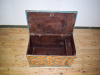 Hand Painted Vintage Chest Trunk Box Coffee Table