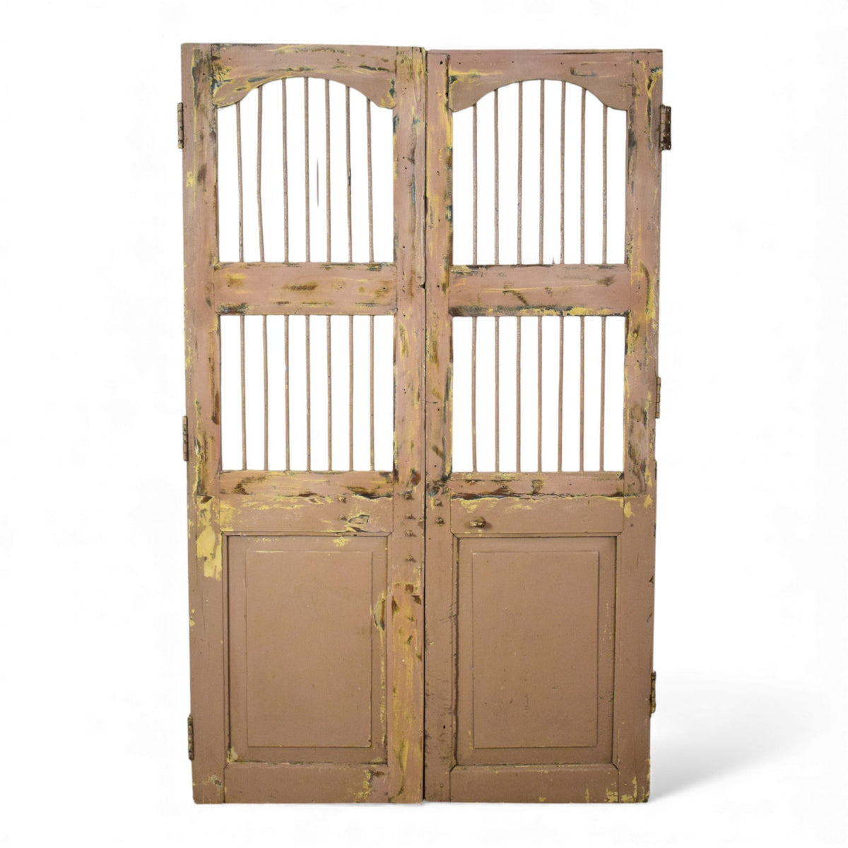 Pair of Antique Vintage Indian Doors Shutters