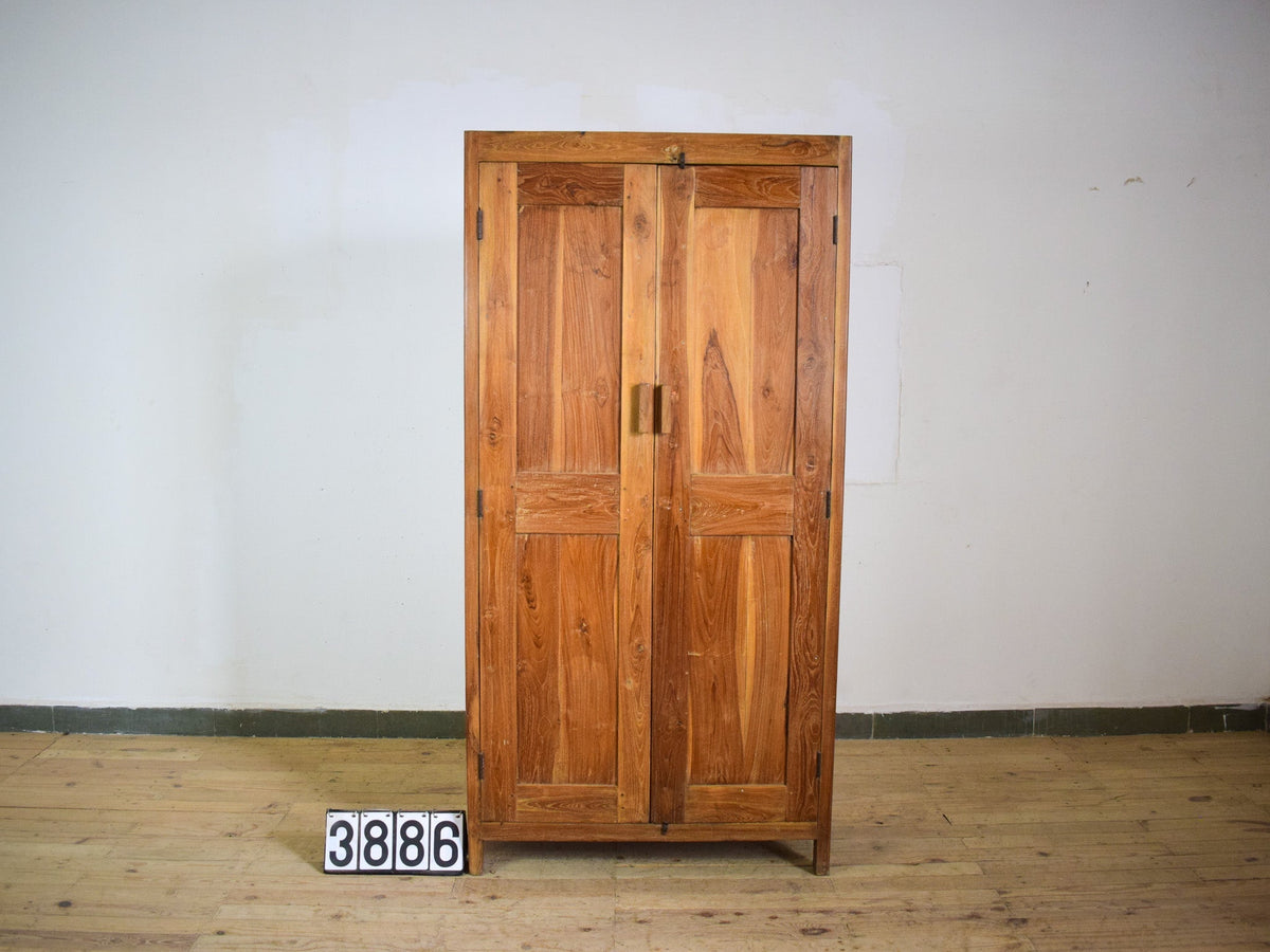 Vintage Rustic Hard Wood Fitted Interior Cupboard Cabinet Storage