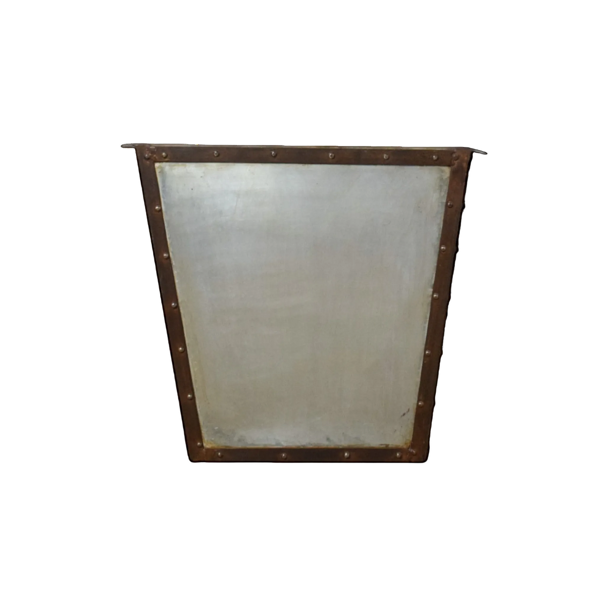 MILLWARDS® Handmade Vintage Style Galvanised Riveted Square Planter - 50 cm