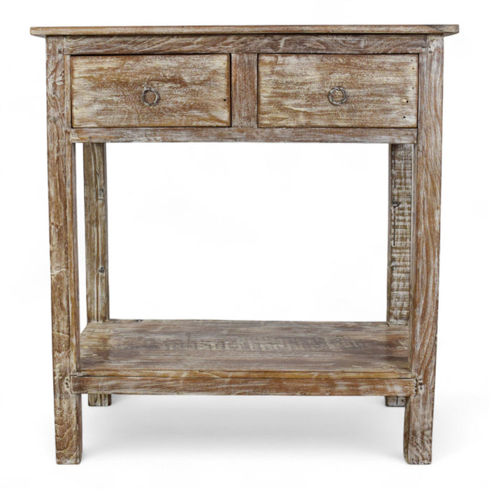 Vintage Wooden Table Kitchen Island Prep Table Drawers