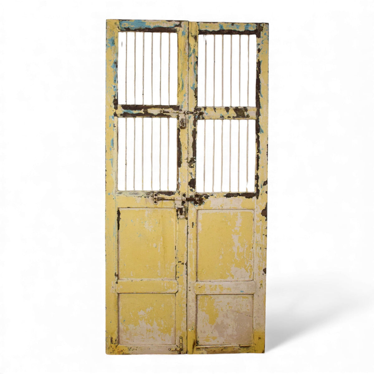 Pair of Antique Vintage Indian Doors Shutters