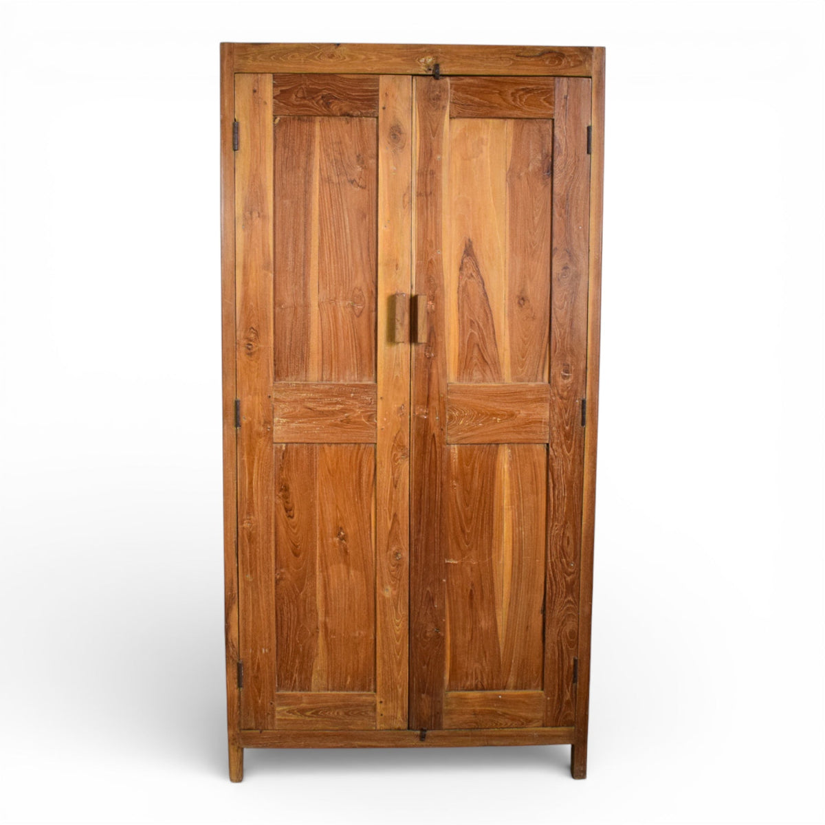 Vintage Rustic Hard Wood Fitted Interior Cupboard Cabinet Storage