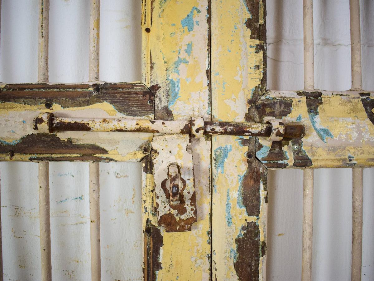 Pair of Antique Vintage Indian Doors Shutters