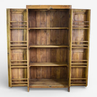 Vintage Rustic Hard Wood Fitted Interior Cupboard Cabinet Storage