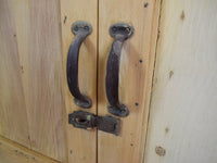 Vintage Bleached Rustic Kitchen Housekeepers Cupboard Cabinet Storage