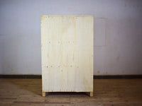 Vintage Rustic Bleached Wood Cupboard Cabinet Storage