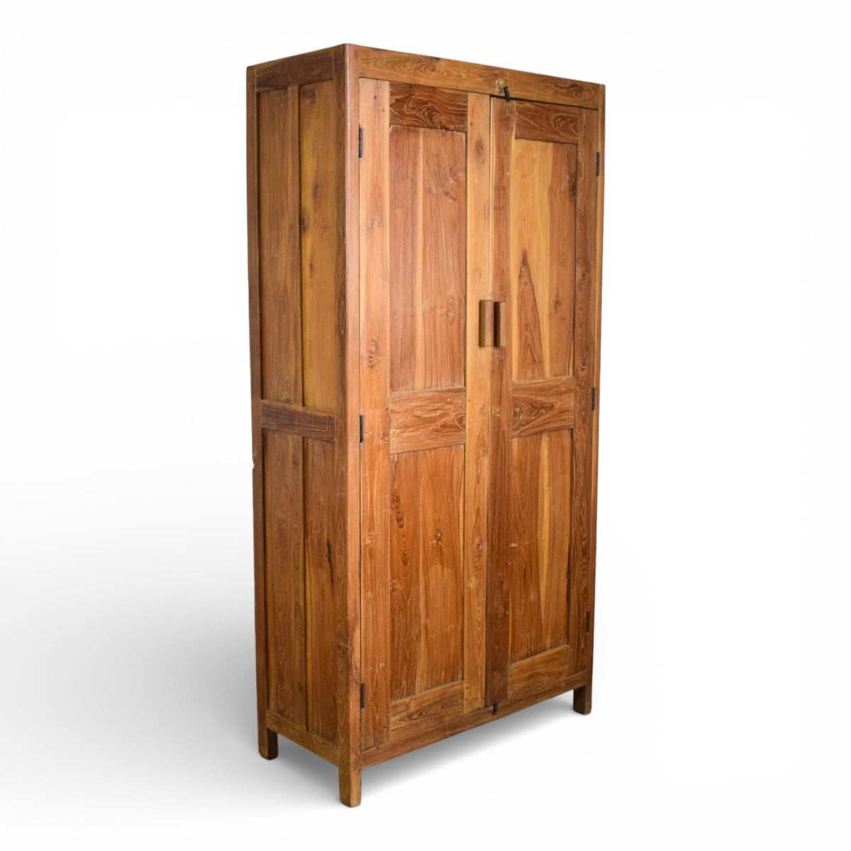 Vintage Rustic Hard Wood Fitted Interior Cupboard Cabinet Storage