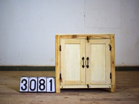 Vintage Rustic Bleached Wood Cupboard Cabinet Storage