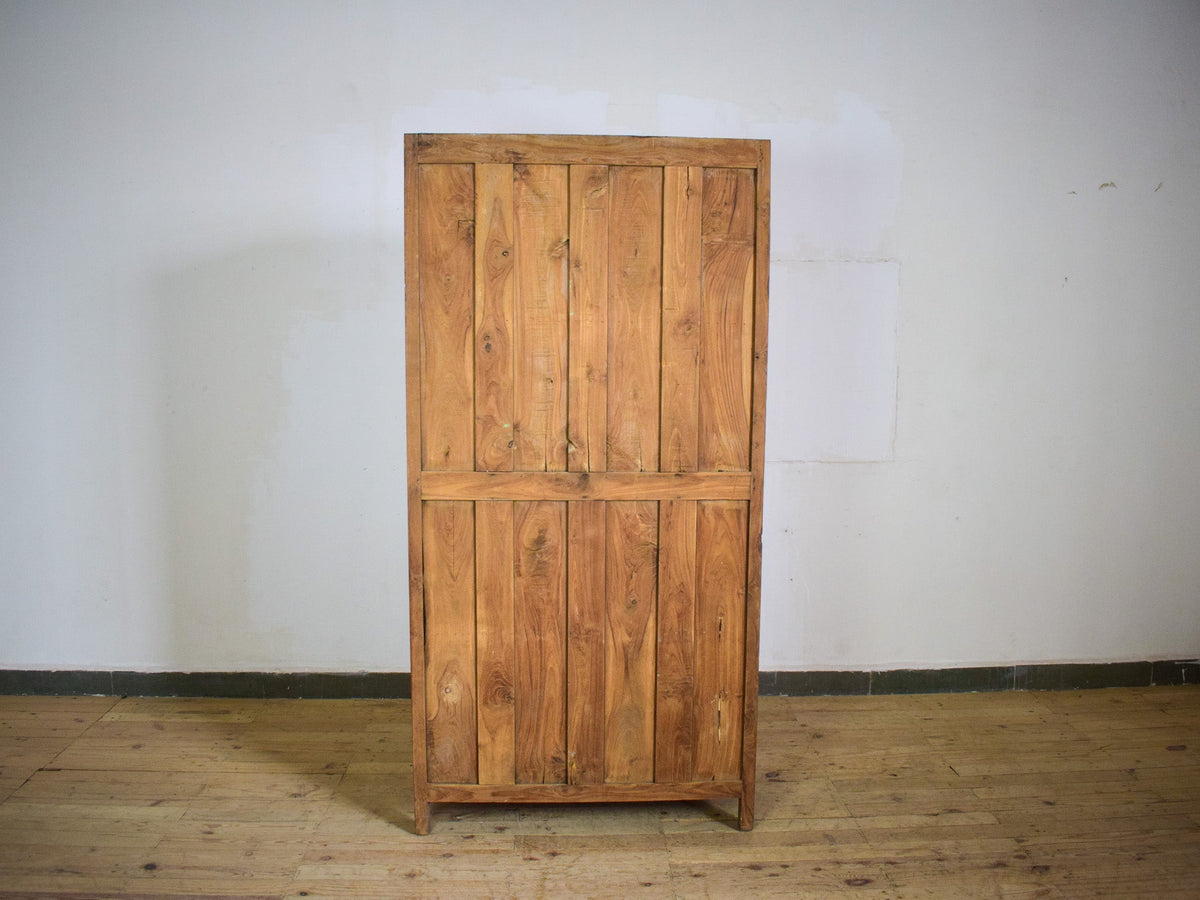Vintage Rustic Hard Wood Fitted Interior Cupboard Cabinet Storage