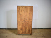 Vintage Rustic Hard Wood Fitted Interior Cupboard Cabinet Storage