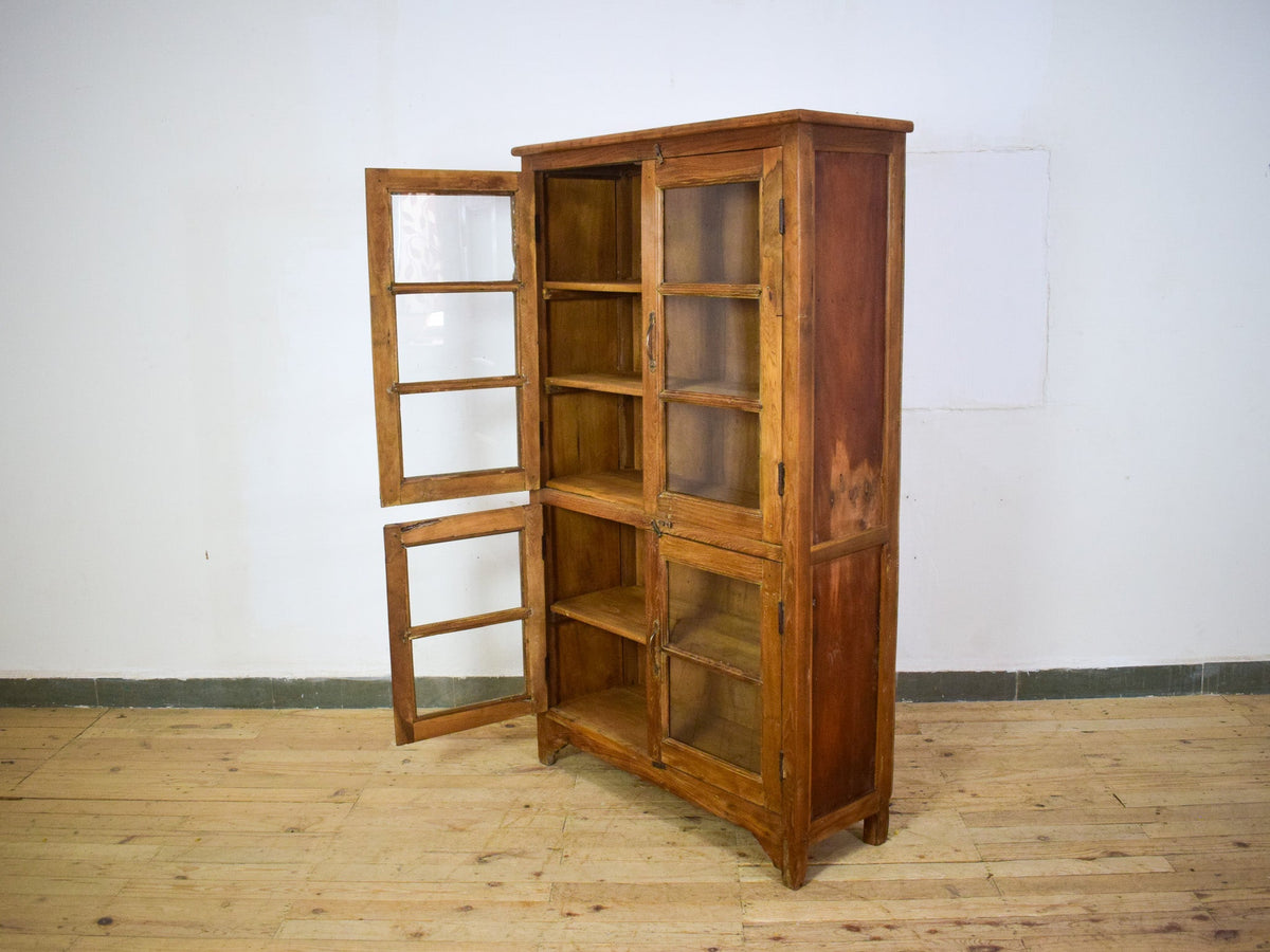Vintage Wooden Rustic Cupboard Cabinet