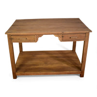 Vintage Rustic Wooden Kitchen Island Table