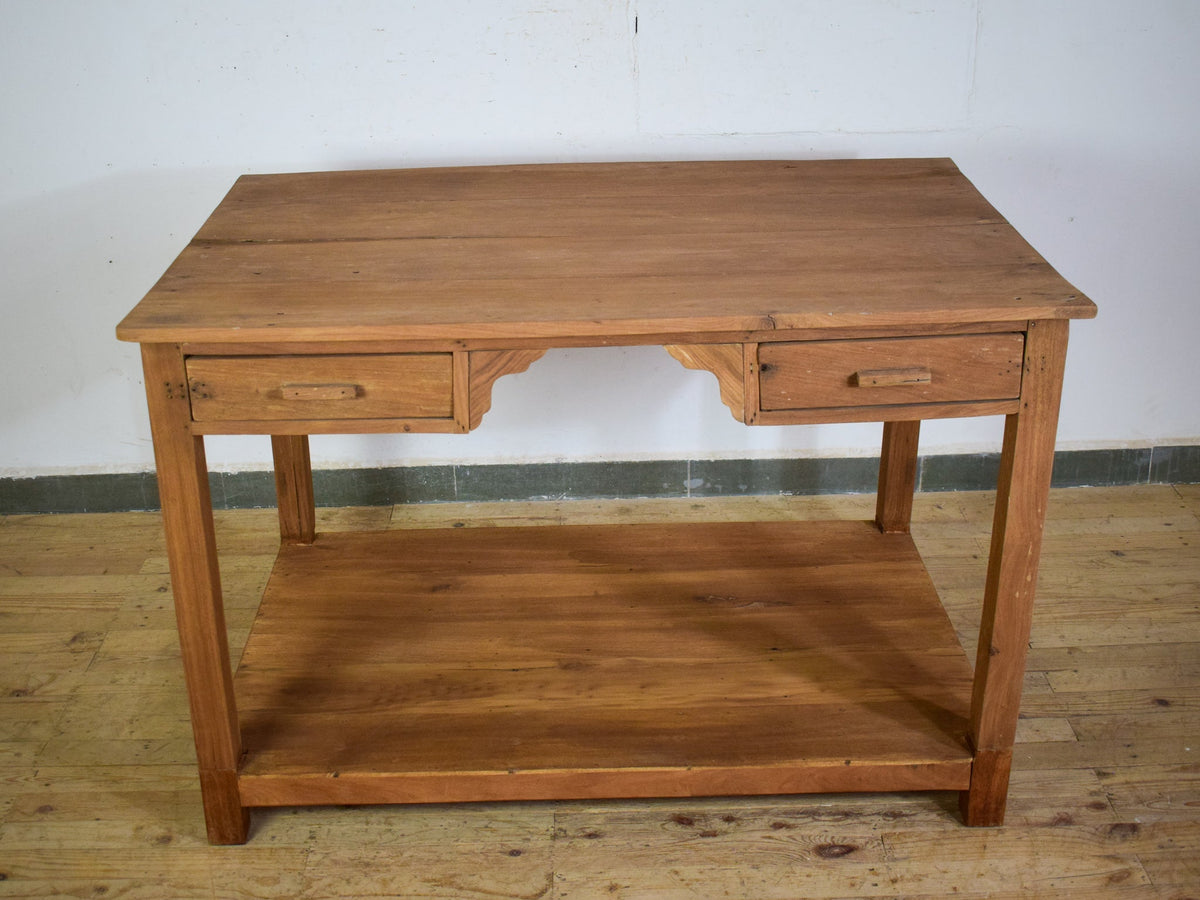Vintage Rustic Wooden Kitchen Island Table