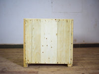 Vintage Rustic Bleached Wood Cupboard Cabinet Storage