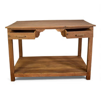 Vintage Rustic Wooden Kitchen Island Table